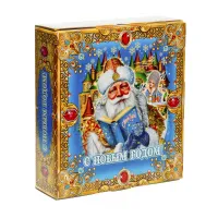 Сладкий новогодний подарок Книга с игрой 800 грамм элит